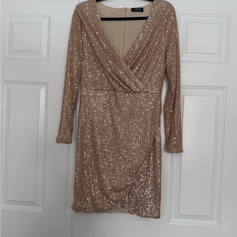Elegant Sequin Mini Dress